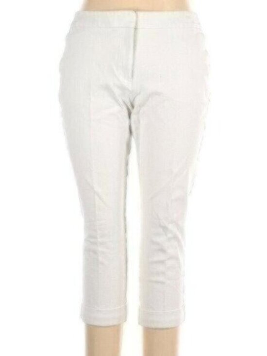 Ann Taylor Factory Pants - NWOT Ann Taylor Factory White Crop Pants